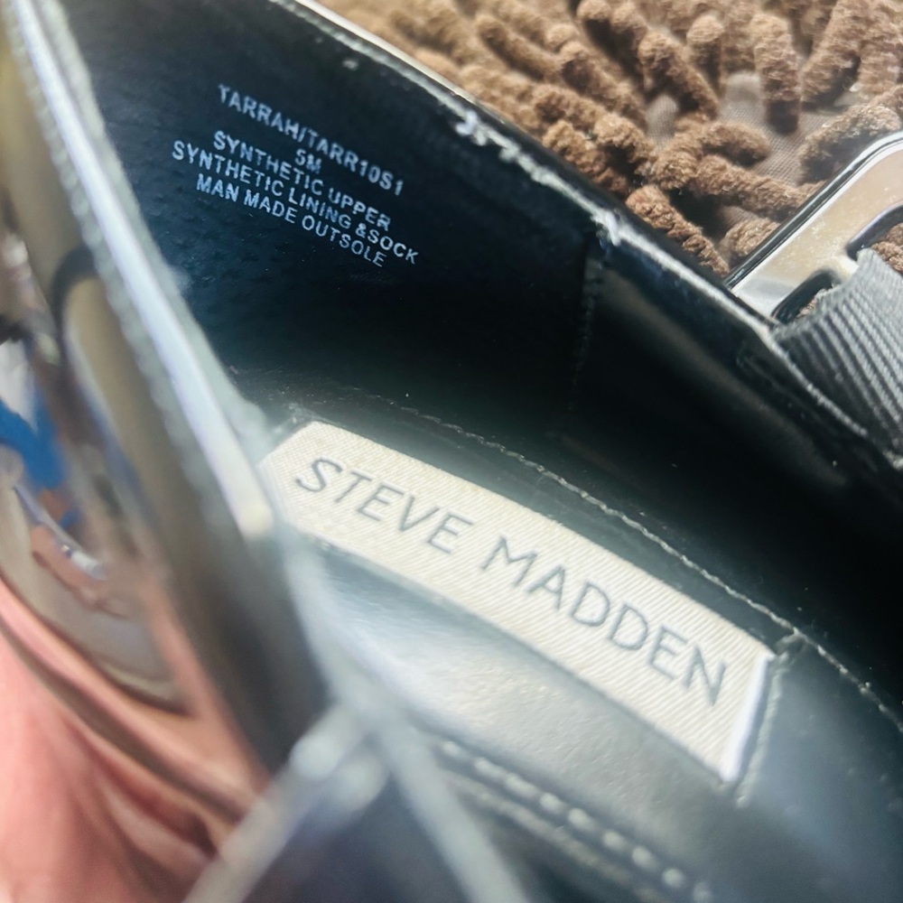 Steve Madden Black Platform Mary Jane Shoes - Picture 6 of 7